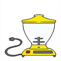 hand drawn cartoon doodle of a food blender drawing video