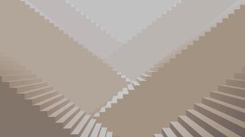 3D animated background, stairs. loop animation, fantasy, mystery, soft color cream video