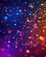 Vibrant Celebration Confetti Burst Abstract Background Image photo