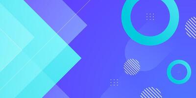 Abstract bright colorful geometric background with blue and green color combination . Simple shapes pattern background. vector