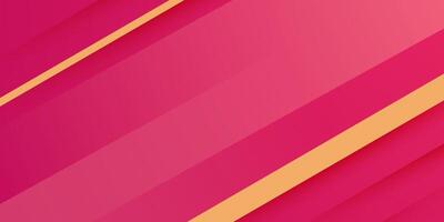 Abstract trendy overlap square frame pattern background. Red background with yellow lines combination. vector