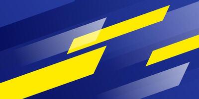 Overlap abstract background with blue and yellow shapes pattern. Simple background dynamic color design. vector