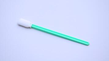 Sensor Cleaning Swab CCD Swab, Camera Cleaning Stick Isolated on White Background, Closeup photo