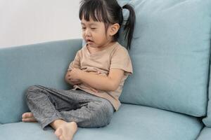 Children have abdominal pain, indigestion, gastritis, menstrual cramps, flatulence, diarrhea, distention, colon cancer, belly inflammation problem, suffer food poisoning. photo