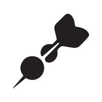 Dart for the professional game of darts flat icon for sports apps vector