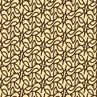 Seamless Geometric Pattern with Intertwined Fish and Leaf Design vector