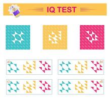 Intelligence puzzle, Logic question, IQ Test. Choose the correct answer. vector