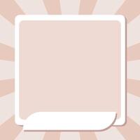 A frame for a child's or family photo with a place for text. Template for a photo album vector