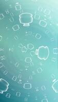 animated wavy loop motion green liquid. smooth swirl liquid abstract background. vertical soft animation. flowing soft bubbles. video