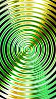 animated wavy loop motion green liquid. vertical soft animation. abstract spiral gold green. video