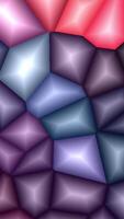 Realistic abstract looping animation shining polygonal mosaic cubes pattern. colorful glass crystal. artistic shiny motion. video