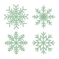 Snowflakes. The prickly elements are blue on white. Isolated snow forms. Winter icons. The symbol of snow or snowflakes. Snow. Winter objects are a fluffy element. A cold object vector