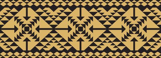 Ethnic Border Design with Geometric Motif. vector