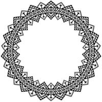 Mandala Round Frame Background. vector