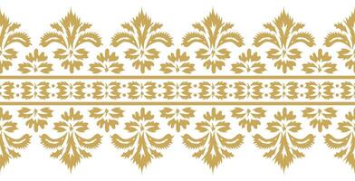 Vintage Baroque Border Pattern and Ethnic Style for Fabric Design. vector