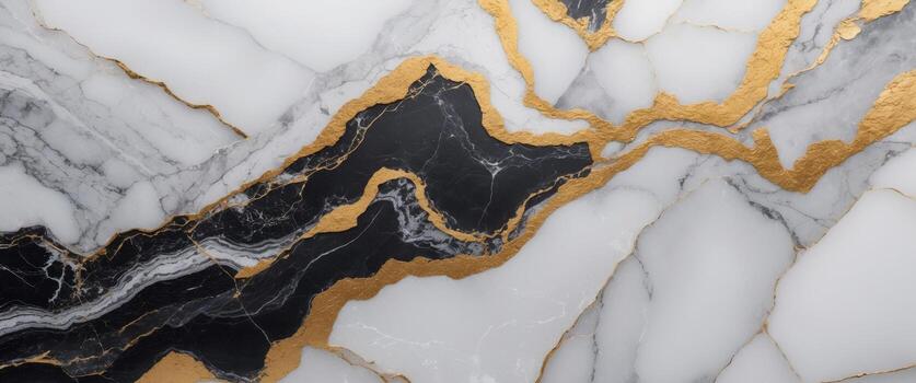 blanco negro y oro mármol , Copiar espacio concepto para fondo de pantalla o antecedentes. foto