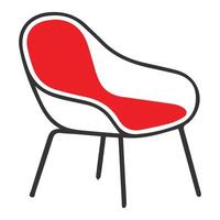 Creative collection of single chair design vector