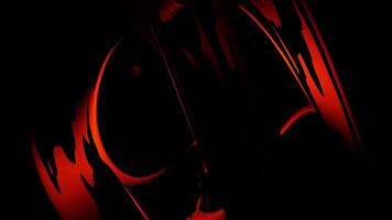 Orange Texture Wavy Line Spinning with Dynamic Motion on Dark Background in 3D Animation video