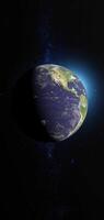 Spinning Earth with Detailed Texture and Dynamic Rotation in 3D Animation Loop Animation video