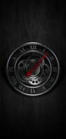 Silver Analog Clock with Spinning Second Needle and Detailed Motion in 3D Animation Loop Animation video