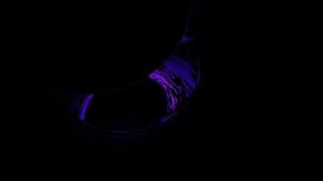 Purple Texture Geometric Spin Abstract on Dark Background in 3D Animation video