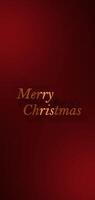Golden Merry Christmas Text on Red Background with Festive Glow and 3D Animation Loop Animation video