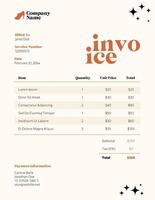 Fashion Style Invoice for Store template