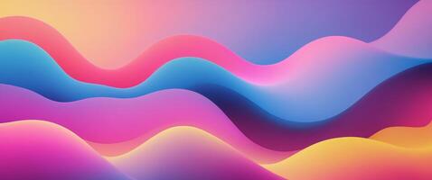 Abstract colorful blobs in a gradient background photo