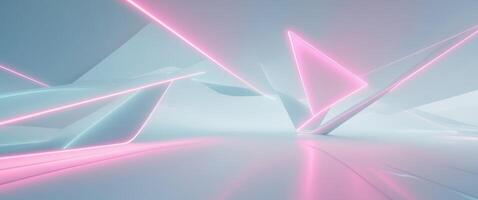 Exploring the intricate connections of light and energy in abstract digital art forms. photo