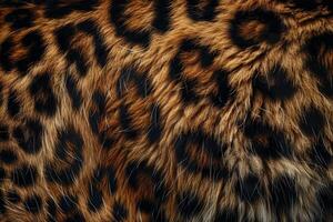 Leopard fur close up showing texture and pattern photo