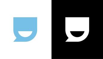 Letter U smile logo Icon for design. Easily editable template illustration vector