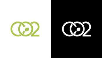 co2 icon design isolated on white and black background. illustration vector