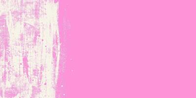 Hand Drawn Pink Grunge Background with Distressed Weathered Effect. Retro grungy overly brush stroke backdrop. Colorful worn abstract surface texture, perfect for flyers, cards, posters, web banners. vector