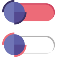 Ui ux element buttons digital png