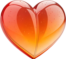 Festive glowing heart with a smooth transition. . png