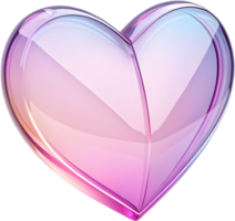 Elegant passion heart with a soft smooth glow. . png