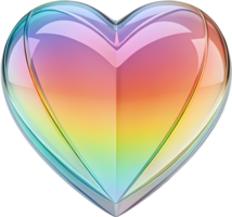 Digital smooth heart with a subtle shine. . png
