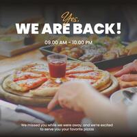 Vignette Back to Business Instagram Post template