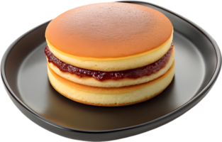 Soft Pancake Dessert with Red Bean Filling Dorayaki. . png