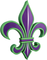 Mardi Gras logo celebrating traditional New Orleans festivities. . png