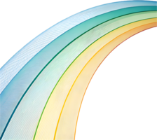 Rainbow curve in a smooth dynamic color design. . png