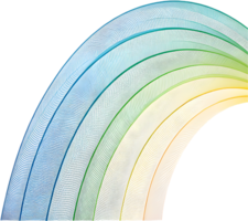 Rainbow curve displaying bright and fluid color gradient. . png