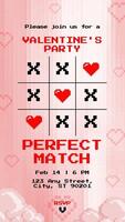 Valentine's Day Party Perfect Match Event Invitation for Instagram Story template