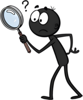 Dynamic stick figure design showing playful action and funny gesture. . png