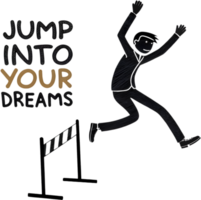 Colorful and uplifting kindergarten drawing with a motivational message. . png