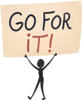 Cheerful clipart featuring an empowering motivational quote for young learners. . png