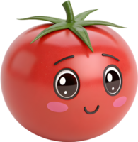 Over-expressive tomato emoji showing joy in a playful design. . png