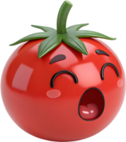 Bold tomato emoji showing intense emotion with colorful design. . png