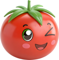 Over-expressive tomato emoji showing intense joy with vibrant design. . png