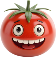 Over-expressive tomato emoji icon with intense emotion and vibrant design. . png